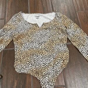 PINK Victoria's Secret Leopard Print Bodysuit